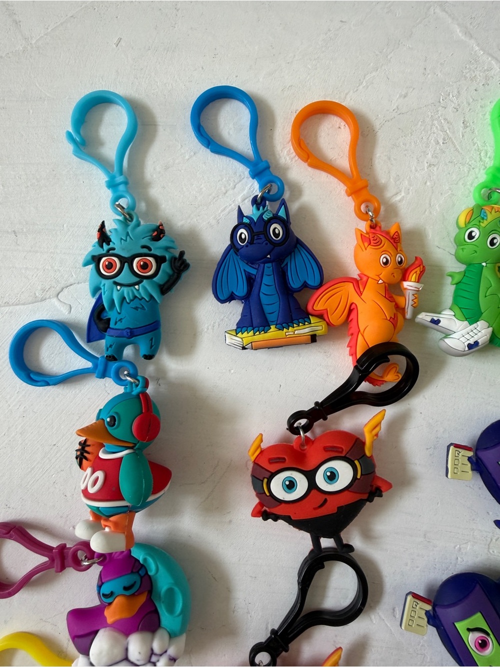 American Heart Challenge Keychain Ducks Heart Dinosaur - Picture 2 of 9